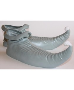 BABUCHAS PLATEADAS DE ELFO PARA DECORAR