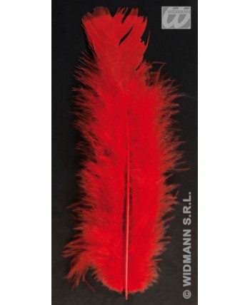 BOLSA PLUMAS CHIC ROJAS