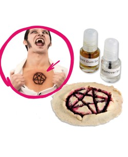 CICATRIZ LATEX ESTRELLA ENDEMONIADA CON ADHESIVO