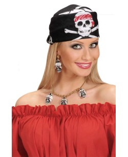PAÑUELO PIRATA 2 CALAVERAS DISTINTOS TAM