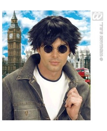 PELUCA HOMBRE NEGRA CORTE MODERNO DELUXE