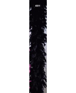 Boa negra marabu para mujer