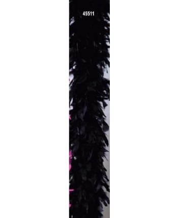 Boa negra marabu para mujer