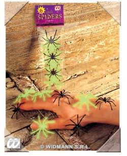 Aranas Negras Fosforito para Halloween | La Casa de las Fiestas