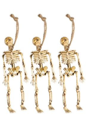 SET 3 ESQUELETOS COLGADO 15 CMS.