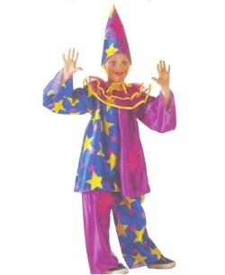 DISFRAZ DE PAYASO CON ESTRELLAS PARA NIÑO