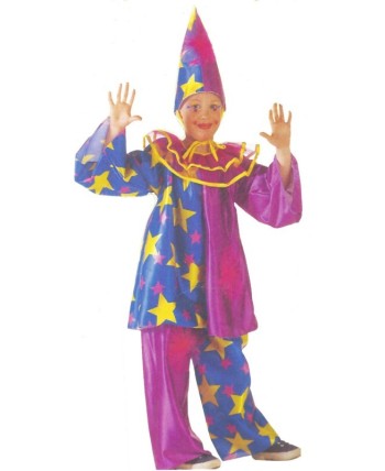 DISFRAZ DE PAYASO CON ESTRELLAS PARA NIÑO
