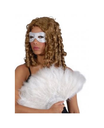 ABANICO DE PLUMAS BLANCO