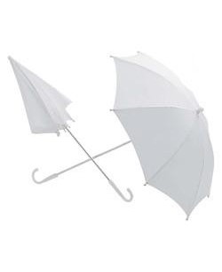 SOMBRILLA BLANCA EPOCA 60 CMS.