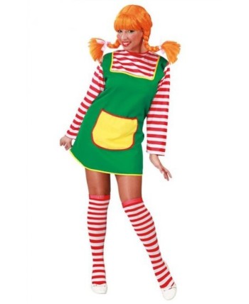 DISFRAZ PIPILOTA VESTIDO VERDE