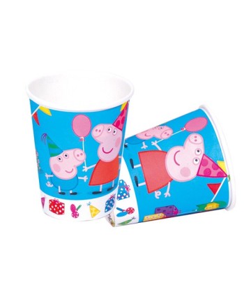 VASOS PEPPA PIG 8 UNIDADES
