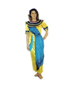 DISFRAZ DE CLEOPATRA AZUL Y DORADO