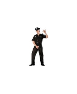 DISFRAZ DE POLICIA AMERICANO NEGRO