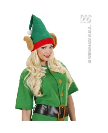 SOMBRERO ELFO VERDE CON OREJAS