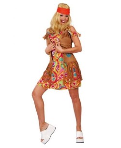 DISFRAZ DE HIPPIE FLOWER PARA MUJER