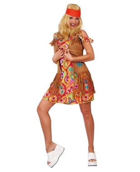 DISFRAZ DE HIPPIE FLOWER PARA MUJER