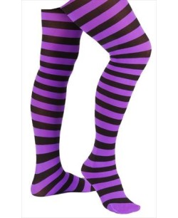 PANTY RAYAS NIÑA VIOLETA/NEGRO