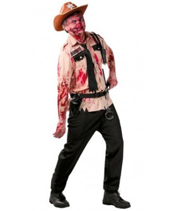 DISFRAZ DE POLICIA ZOMBIE