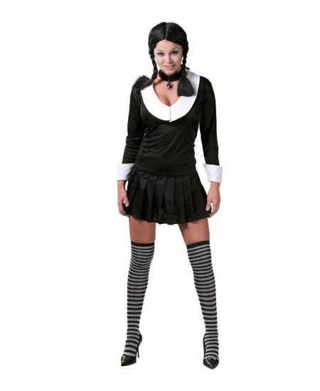 DISFRAZ DE MIERCOLES ADDAMS PARA MUJER