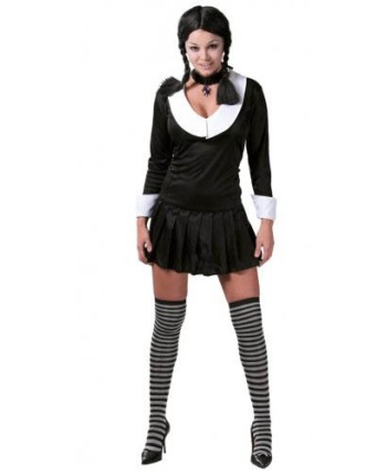 DISFRAZ DE MIERCOLES ADDAMS PARA MUJER