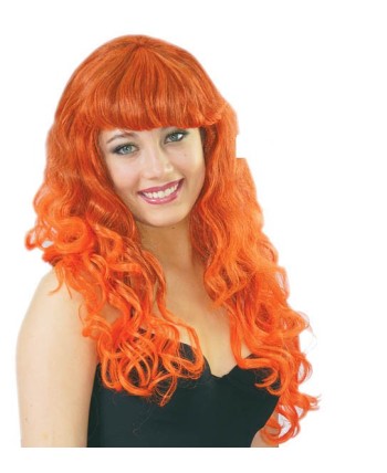 PELUCA RIZOS MECHA NARANJA PELUCA RIZOS MECHA NARANJA