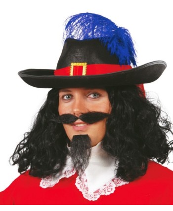 SOMBRERO MOSQUETERO NEGRO ADULTO