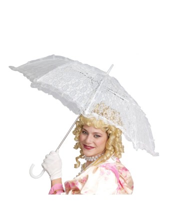 SOMBRILLA BLANCA EPOCA ENCAJE