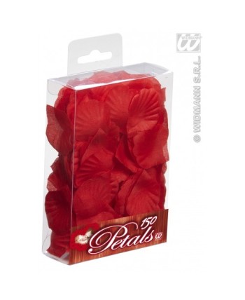 CAJA PETALOS DE ROSA ROJOS