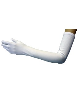 GUANTE SEÑORA BLANCO 45 CM