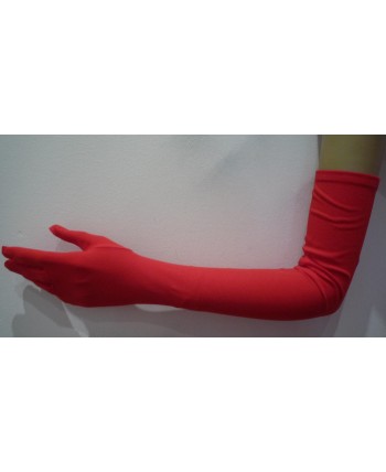 GUANTE SEÑORA ROJO 60CM