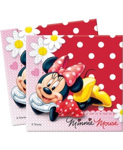 SERVILLETAS MINNIE LUNARES 20 UNIDADES