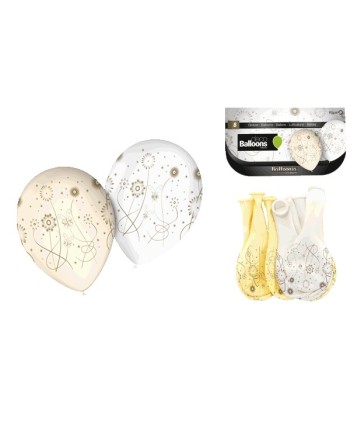 GLOBOS FLORES BODA 8 UNIDADES