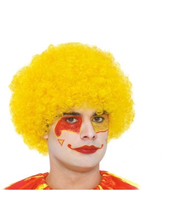 PELUCA RIZADA AMARILLA