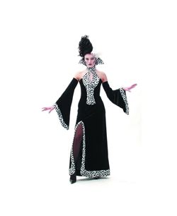 DISFRAZ DE CRUELLA VESTIDO PARA MUJER