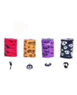 SET FAROLES ALARGADOS HALLOWEEN DECORADOS