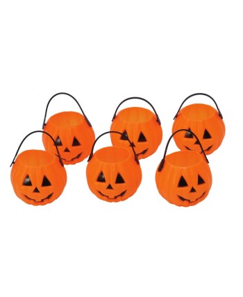 CALABAZAS PEQUEÑAS PORTAVELAS 6 UD.