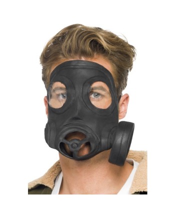MASCARA DE GAS NEGRA DE LATEX
