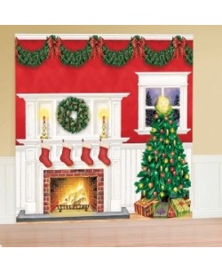 DECO PARED ESCENAS SALON NAVIDAD