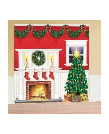 DECO PARED ESCENAS SALON NAVIDAD