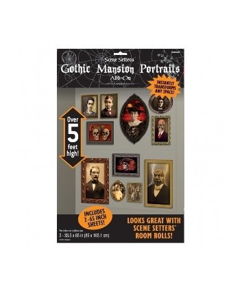 DECO PARED CUADROS MANSION GOTICA