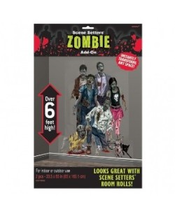 DECO PARED ZOMBIES SANGRIENTOS