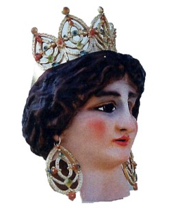 Cabezudo Reina Pequena para Carnaval | La Casa de las Fiestas