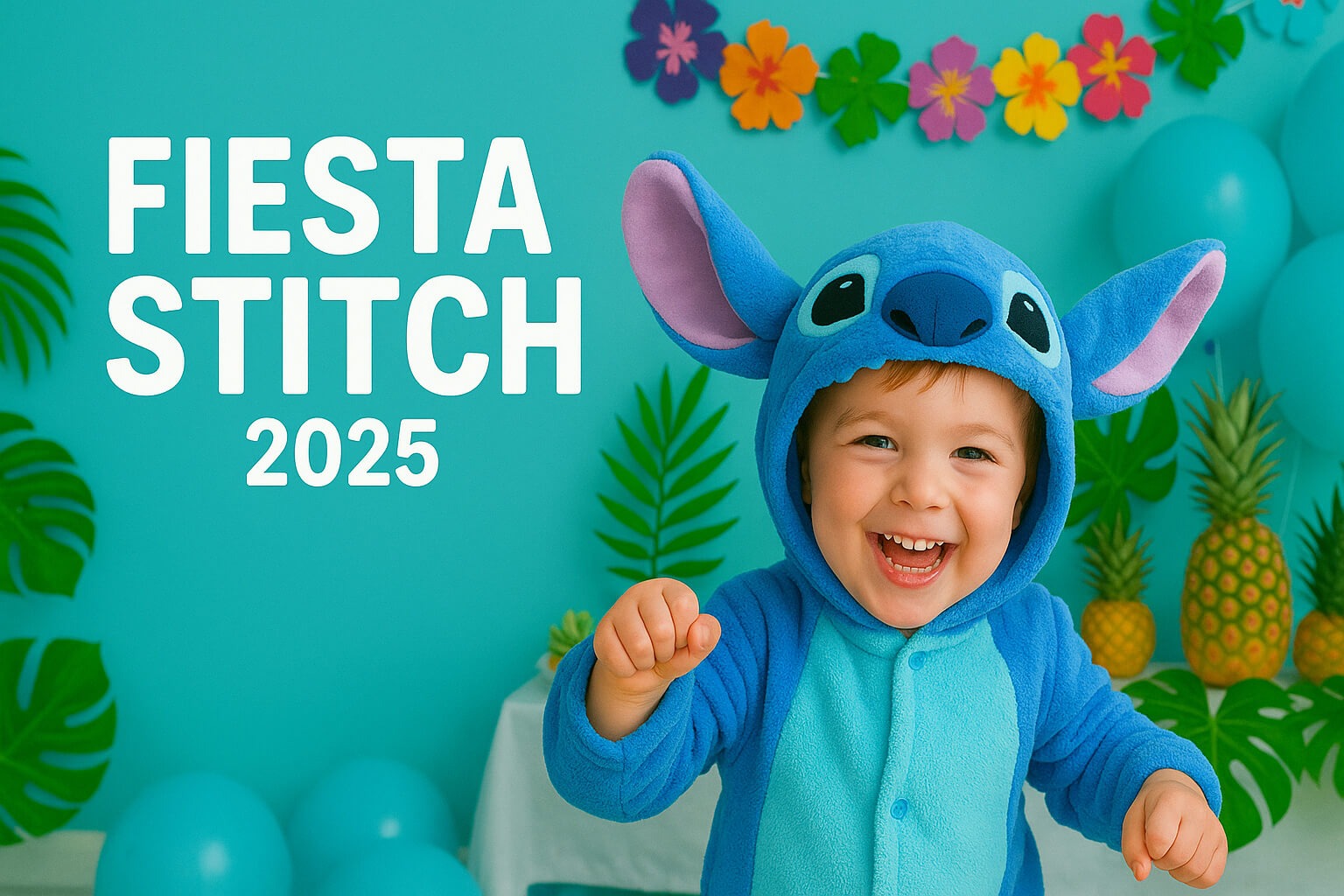 Cómo organizar una fiesta Stitch con decoración hawaiana y disfraces