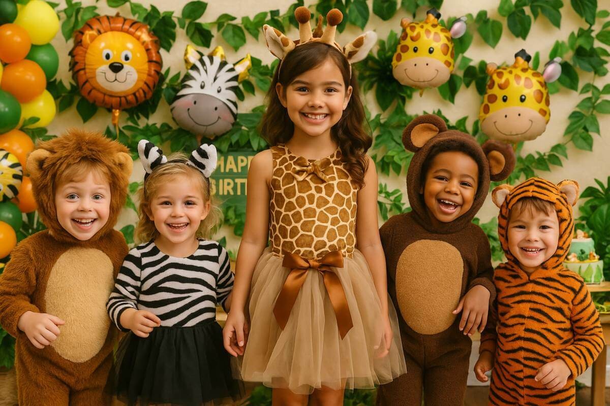 Fiesta Safari para Niños: Ideas de Disfraces, Globos y Decoración para un Cumpleaños en la Selva